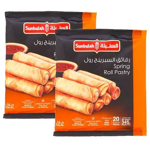 Sunbulah Spring Roll Pastry 20Pcs 345g 2Packet