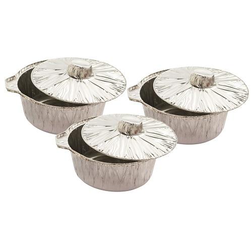 Container Aluminum Lid Small 3Pcs