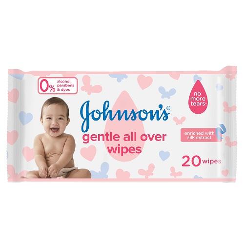 Johnson's Gentle Cleansing Wipes for the Entire Skin for Children 20Wipes