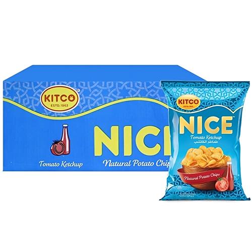 Kitco Nice Potato Chips with Tomato Ketchup 22g 20Pcs