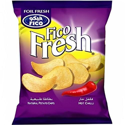 Fico Fresh Natural Potato Chips Hot Chili Flavor 80g