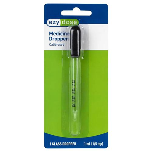 Ezydose Straight Tip Glass Dropper 1ml
