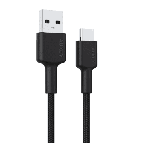 Aukey Braided USB to Type C Cable 0.9m Black