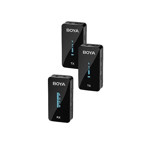 BOYA Mini Ultracompact 2.4GHz Dual Channel Wireless Microphone System Model No. BY-XM6-S2