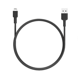 اوكي كابل مضفر من النايلون USB A الى لايتنينج MFI موديل رقم.CBBAL7BK اسود