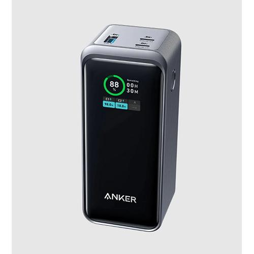 Anker 735 Power Bank Powercore 20000mAh with Two Type C Ports and One USB Port 200W Black