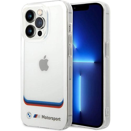BMW Motorsport Collection PC/TPU IML Case Big Square Transparent Area fo riPhone 14Pro Max White