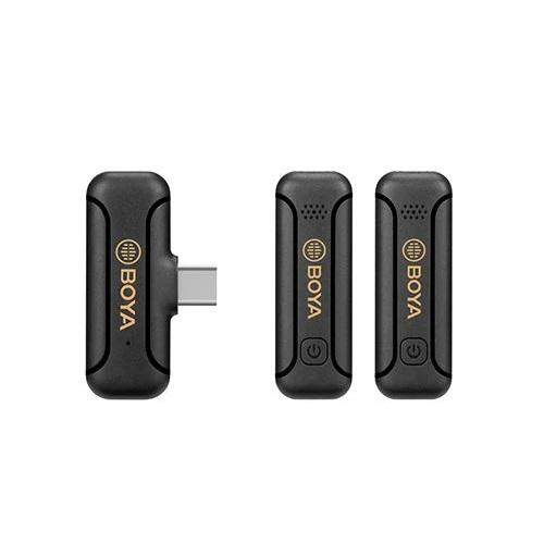 BOYA Mini Wireless Microphone System Compatible with Android Devices Model No.BYWM3T2U2