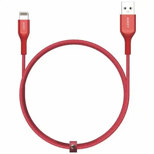 Aukey Kevlar Core USB to Lightning Cable 2m Red Model No.CBAKL2 RD
