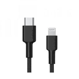 Aukey Braided Type C to Lightning Cable1.2m Black Model No.CBCL1 BK