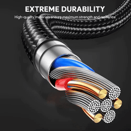 اوكي كابل من النايلون المضفر USB 2.0 الى Type C اسود