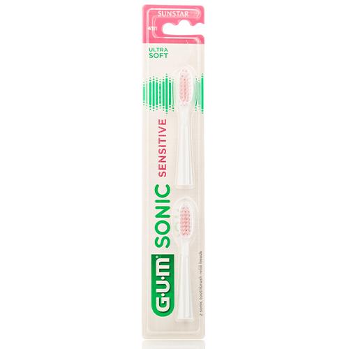 GUM Sonic Sensitive Refill Toothbrush 2Pcs