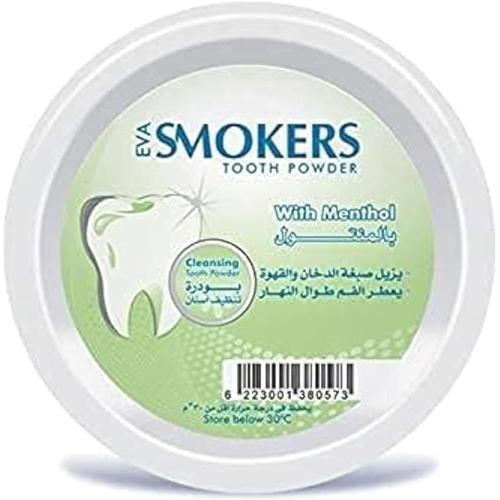 ايفا بودرة اسنان للمدخنين بالنعناع 45جم