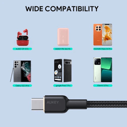 اوكي كابل من النايلون المضفر USB 2.0 الى Type C اسود