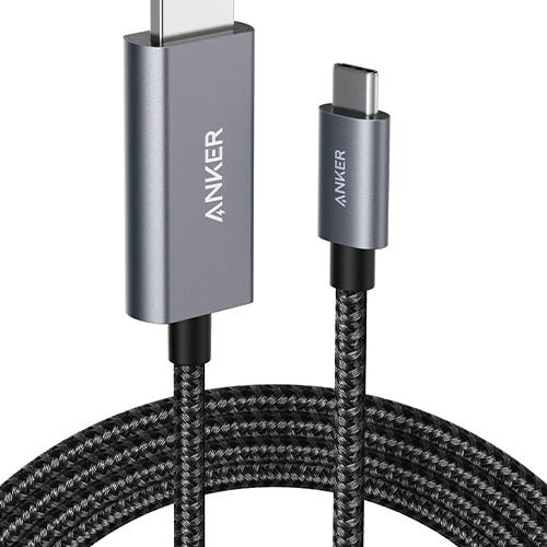 Anker 311 Type C to HDMI 4K Nylon Cable 1.8m Black Model No.A8730H11