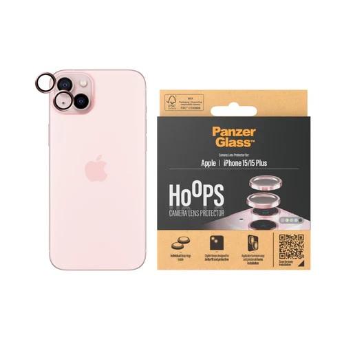 Panzer Glass Camera Lens Protector Hoops For iPhone 15 and15 Plus Pink No.1192