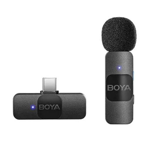 Boya Ultracompact 2.4GHz Wireless Microphone System for Type C Device 1TX+1RX Black