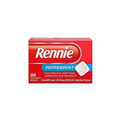 Rennie Fast Effective Relief from Indigestion and Heartburn 96Chewable Tablets