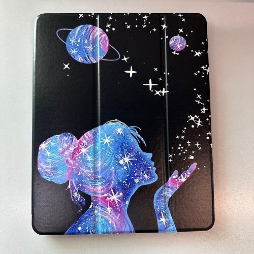 Wewe Smart Case for iPad 10.2 and 10.5 Lovely Girl Space Star No.242224