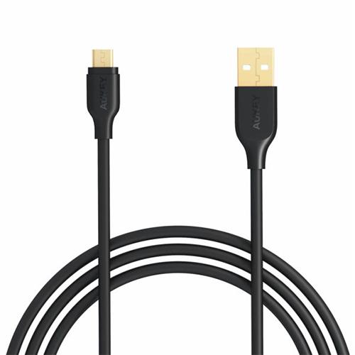 Aukey Usb 2.0 to Micro Usb Cable 1m 3.3Ft Black Model No.CB-MD1 BK