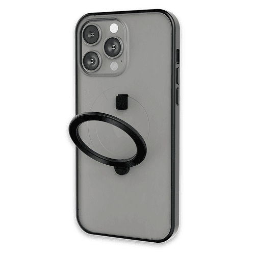 Levelo Magsafe Ringo Multi Functional Kickstand Case for iPhone14 Pro Max Black
