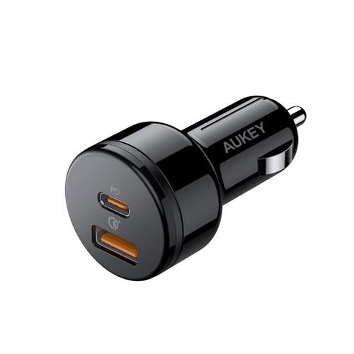 Aukey 2Port Car Charger 36W Black Model No.CC-Y18 BK