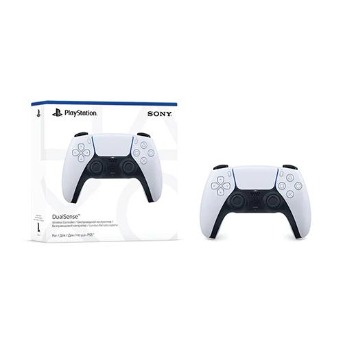 سوني وحدة تحكم لاسلكية ثنائية الاحساس لجهاز PS5 ابيض