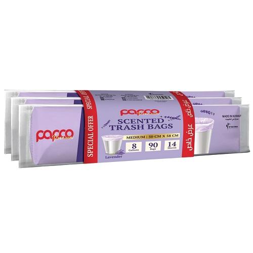 Papco Premium Scented Trash Bags 8Gallons 50x58Cm 30Bags 3Pcs
