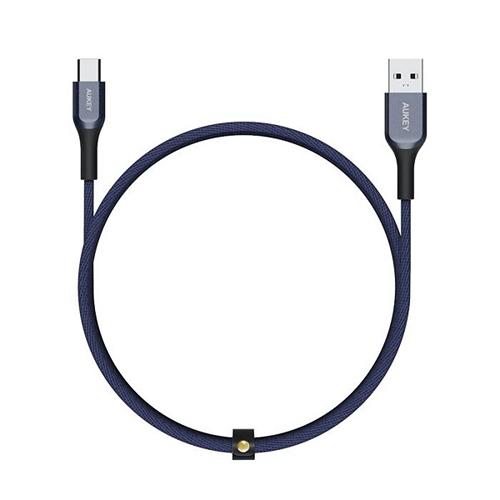 Aukey Kevlar Core USB to Type C Cable 2m 6.6Ft Blue Model No.CB-AKC2 BU