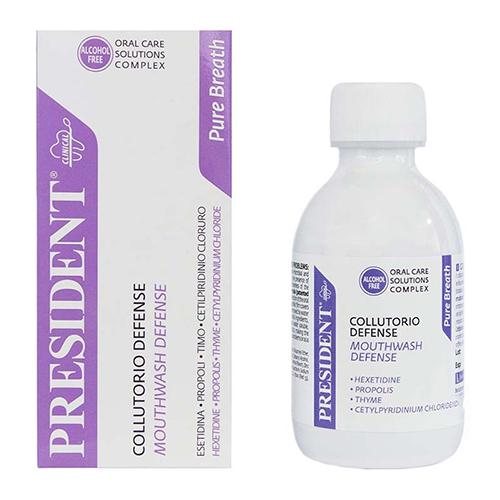 President Defense Pure Breath Mouthwash 200ml