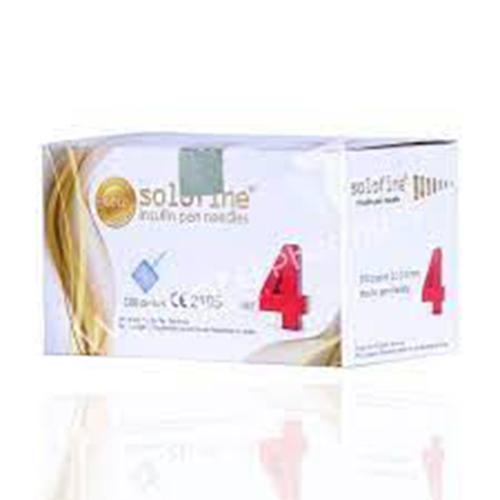 Solofine Insulin Pen Needle 4mm 100Pcs