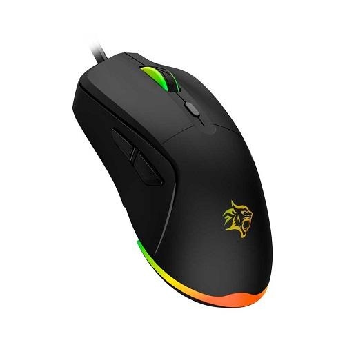Porodo Gaming Wired Mouse DPI 7200 with RGB Light Black