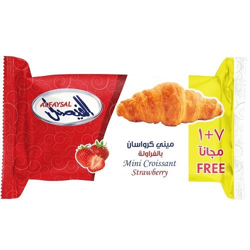 Alfaysal Strawberry Mini Croissants 7+1Free 200g 