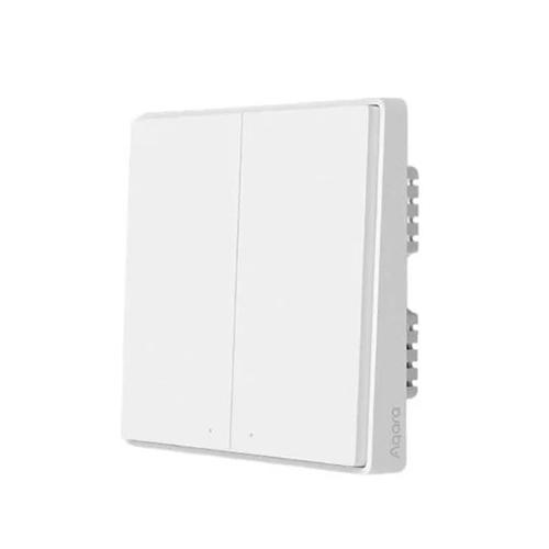 Aqara Smart Wall Switch D1 2 No Neutral Double Rocker Model No.QBKG22LM