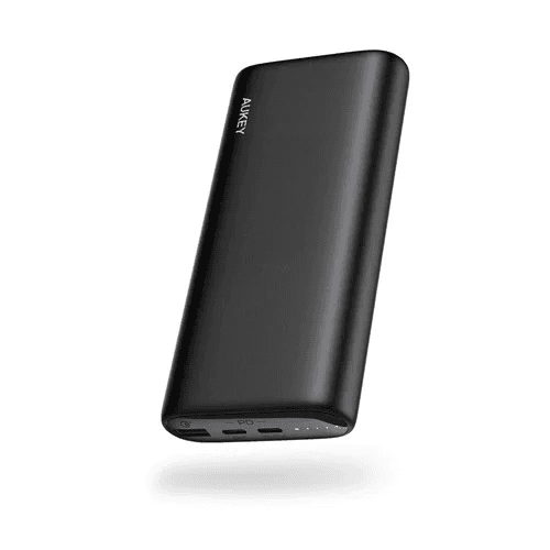 Aukey Basix Plus 20000mAh 18W 3 Port Power Bank with PD and QC 3.0 Black Model No.PBN74S 