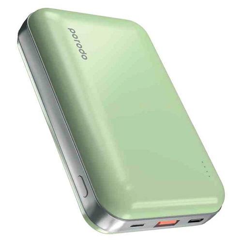 Porodo Power Bank 20000mAh PD 20W with Lightning Input Green