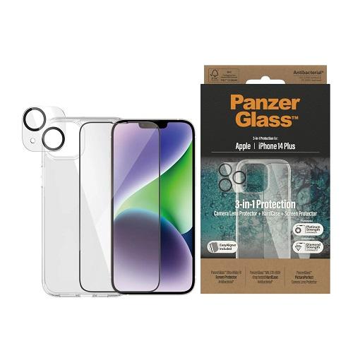 Panzer Glass 3in1 Protection Pack Apple iPhone14 Plus Model No.B0403+2785