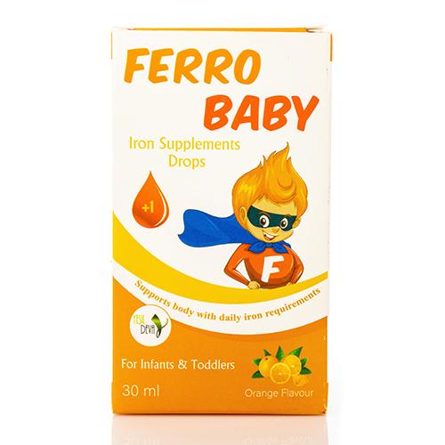 Ferro Baby Iron Supplements Drops Orange Flavour 30ml