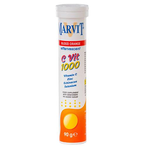 Marvit Effervescent Vit C 1000 Food Supplemen 20Tablets