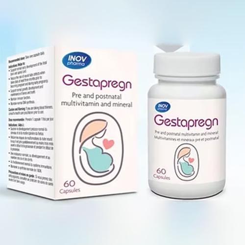 Inov Pharma Gestapregn Pre and Postnatal Multivitamin and Mineral 60Capsules