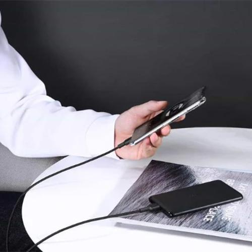 اوكي كابل MFI مضفر نايلون Type C الى لايتنينج 2م اسود