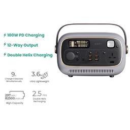 Aukey Powerstudio300 82500mAh 220-240V 4Portes USB and 1Type C 100W and UK Socket