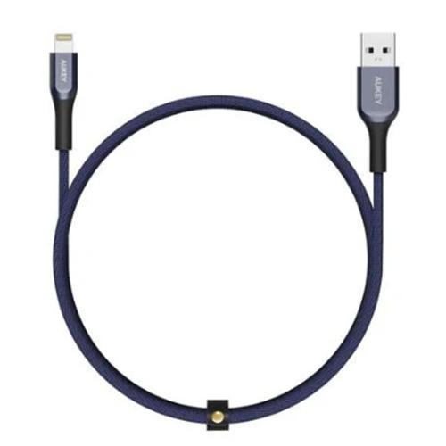 Aukey Kevlar Core MFi USB to Lighting Cable 1.2m Blue