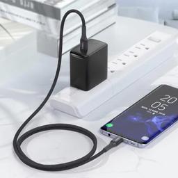 اوكي كليفر كابل Type C الى Type C PD بقدره 60واط شحن سريع 1.2م اسود