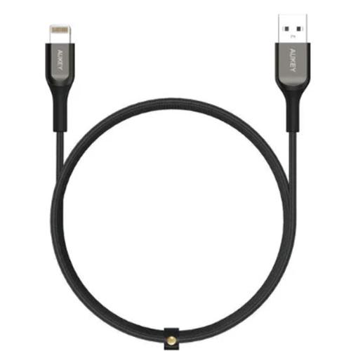 Aukey Kevlar Core MFi USB to Lighting Cable 2m Black