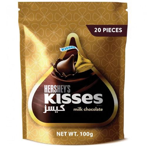 هيرشيز كيسز شوكولاتة بالحليب 100جم
