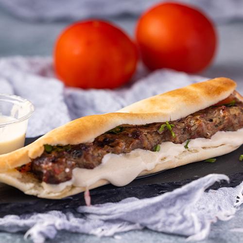 صمونة مباركية كباب حاشي