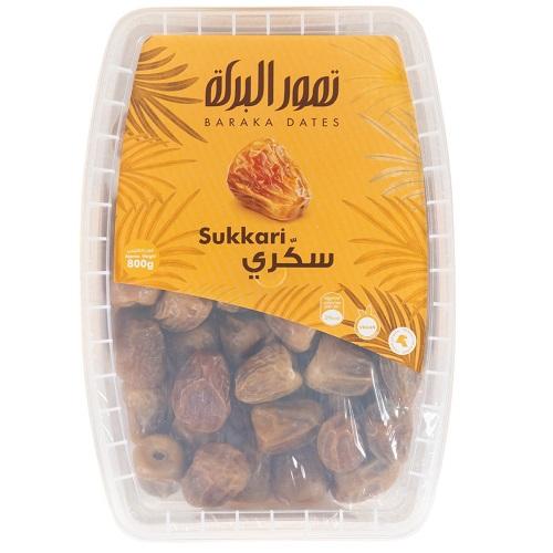 Baraka Dates Sukkari Date Plastic Box 800g