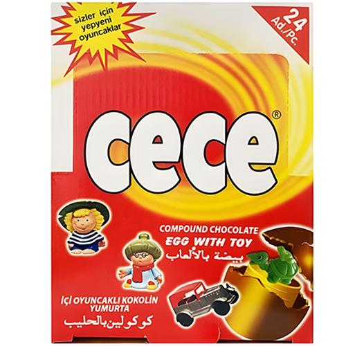 سي سي بيضة شوكولاتة مع لعبة 25جم 24حبة