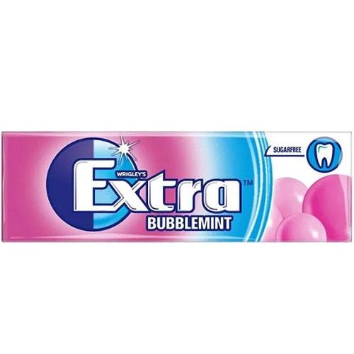 Extra Sugar Free Gum with Bubblemint 10Pcs 14g